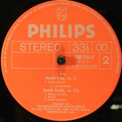 Philips 839 715 LY - Ludwig van Beethoven, Louis Spohr, Philharm - Image 4