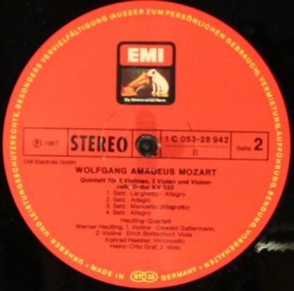 Electrola 1 C 053-28 942 - Wolfgang Amadeus Mozart, Heutling-Qua - Image 3
