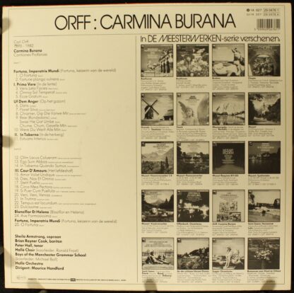 His Master's Voice 1A 027 29 0476 1 - Carl Orff, Sheila Armstron - Image 2