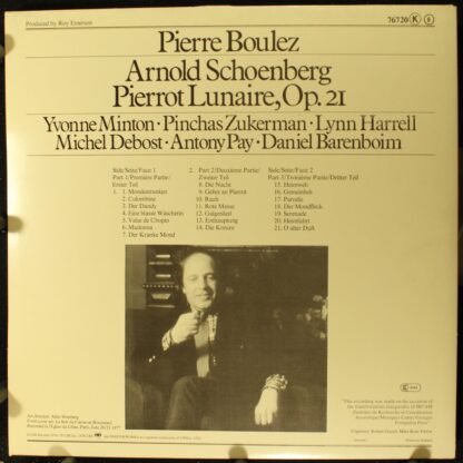 CBS Masterworks M 42072 - Arnold Schoenberg, Pierre Boulez, Pinc - Image 2