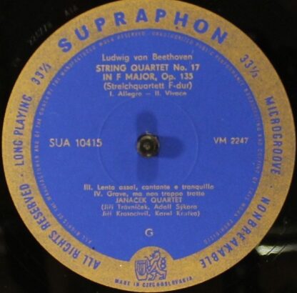 Supraphon SUA 10415 - Ludwig van Beethoven, Janáček Quartet - St - Image 4