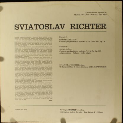 Vedette Records VMC 3019 - Sviatoslav Richter, Nikolai Rimsky-Ko - Image 2