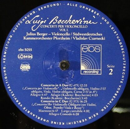 Ebs ebs 5055 - Luigi Boccherini, Julius Berger, Südwestdeutsches - Image 6