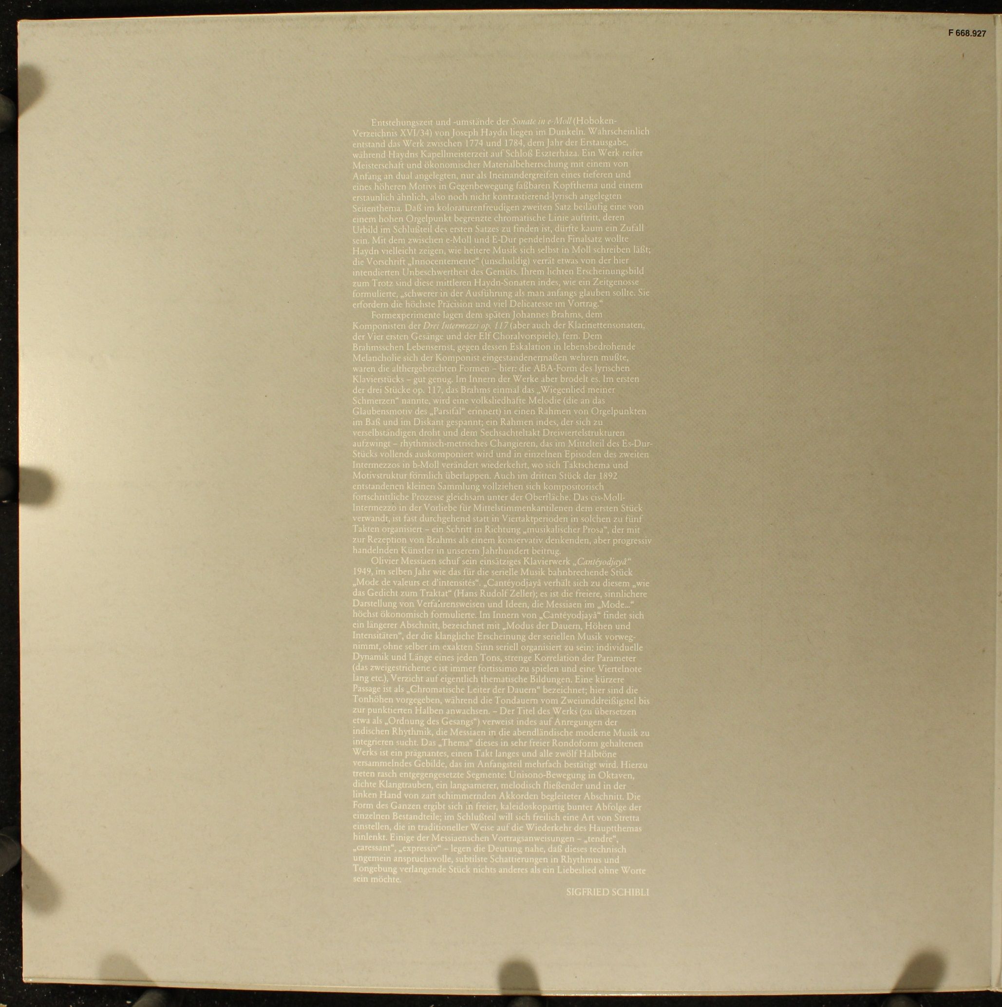 Not On Label F668927 - Joseph Haydn, Johannes Brahms, Olivier Me - Image 4