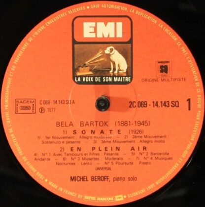 La Voix De Son Maître 2C 069-14143 - Béla Bartók, Michel Béroff - Image 5