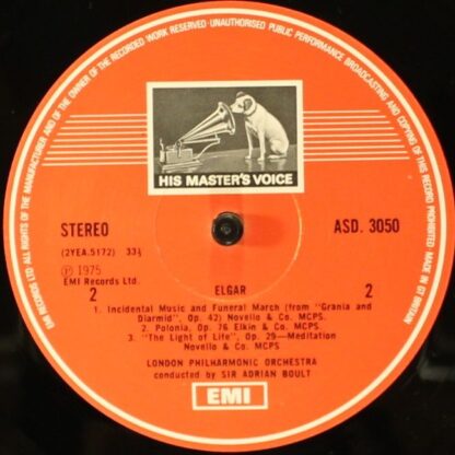 His Master's Voice ASD 3050 - Sir Edward Elgar, London Philharmo - Image 4