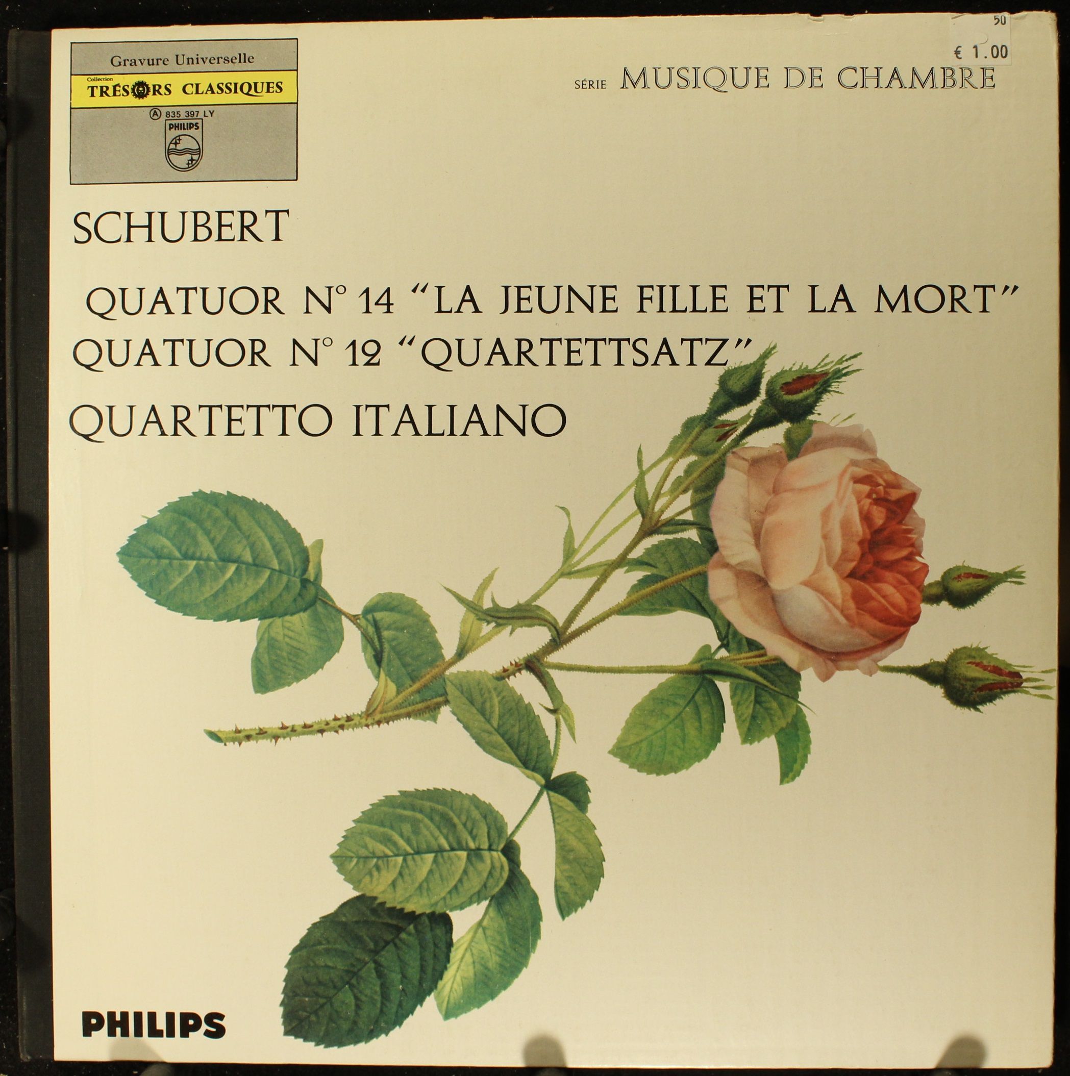 Philips 835 397 LY - Franz Schubert, Quartetto Italiano - La Jeu