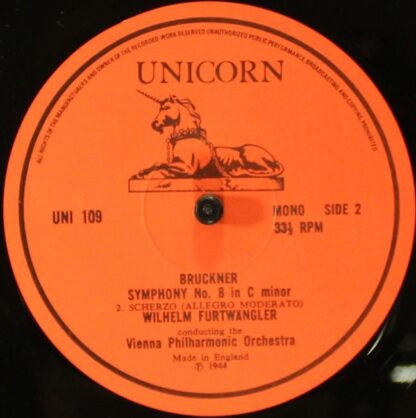 Unicorn Records (3) UNI 109/10 - Anton Bruckner, Wiener Philharm - Image 6