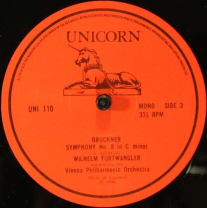 Unicorn Records (3) UNI 109/10 - Anton Bruckner, Wiener Philharm - Image 7