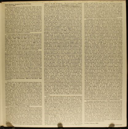 Unicorn Records (3) UNI 109/10 - Anton Bruckner, Wiener Philharm - Image 4