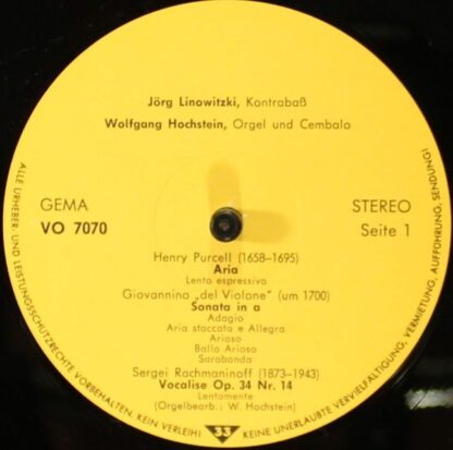 Not On Label VO 7070 - Jörg Linowitzki, Wolfgang Hochstein - Jör - Image 4