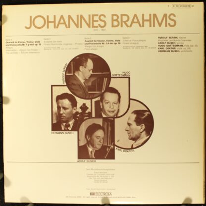 EMI Electrola 1C 147-01 555/56 M - Johannes Brahms, The Busch Qu - Image 2