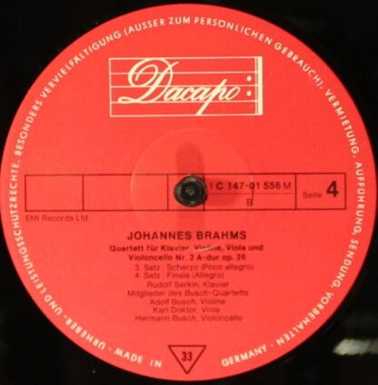 EMI Electrola 1C 147-01 555/56 M - Johannes Brahms, The Busch Qu - Image 8