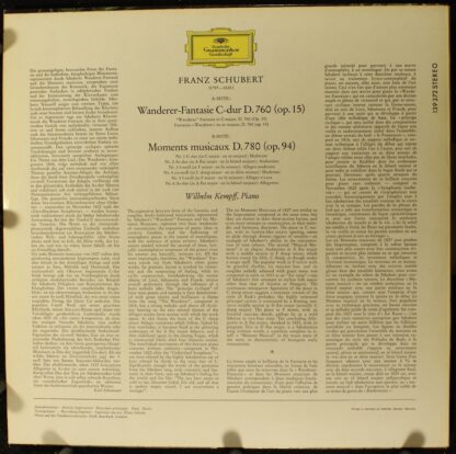 Deutsche Grammophon 139 372 - Franz Schubert, Wilhelm Kempff - W - Image 2