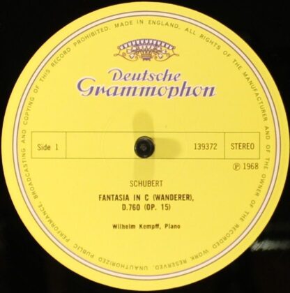 Deutsche Grammophon 139 372 - Franz Schubert, Wilhelm Kempff - W - Image 3