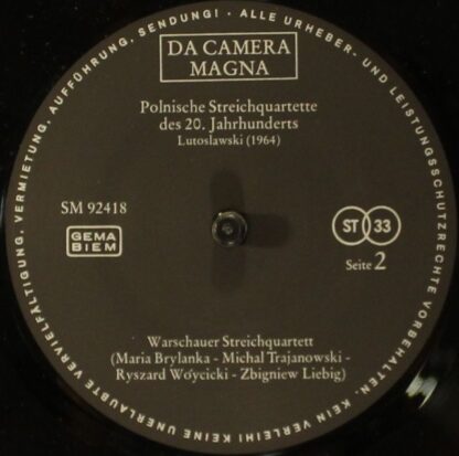 Da Camera Magna SM 92418 - Witold Lutoslawski, Krzysztof Pendere - Image 4