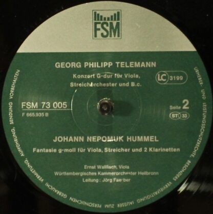 FSM Vox 73 005 - Carl Stamitz, Georg Philipp Telemann, Johann Ba - Image 5