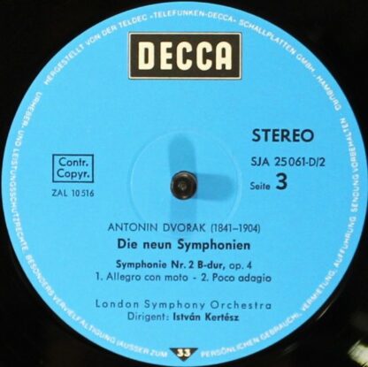 DECCA SJA 25061-D/1-7 - Antonín Dvořák, London Symphony Orchestr - Image 17