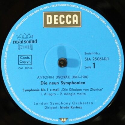 DECCA SJA 25061-D/1-7 - Antonín Dvořák, London Symphony Orchestr - Image 5