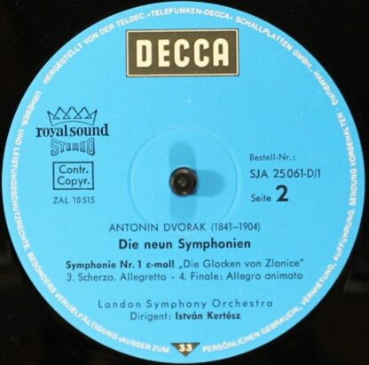 DECCA SJA 25061-D/1-7 - Antonín Dvořák, London Symphony Orchestr - Image 6