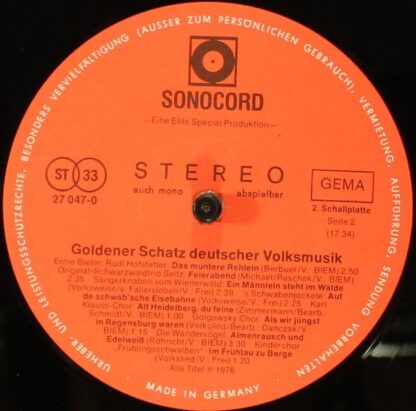 Sonocord 27 570-1 - Various - Goldener Schatz Deutscher Volksmus - Image 4
