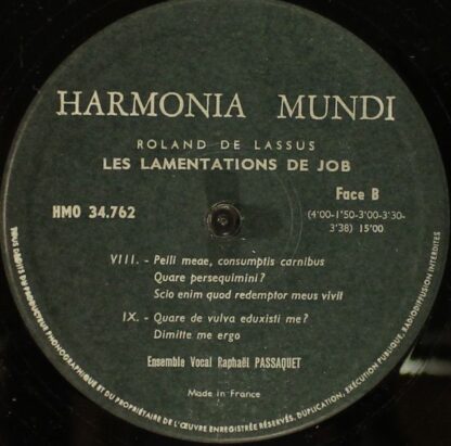 Harmonia Mundi HM 2-761/2 - Roland De Lassus, Ensemble Vocal Rap - Image 6