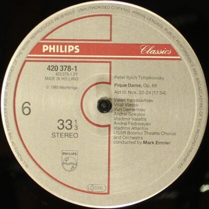 Philips 420 375 1 - Pyotr Ilyich Tchaikovsky, Vladimir Atlantov, - Image 9