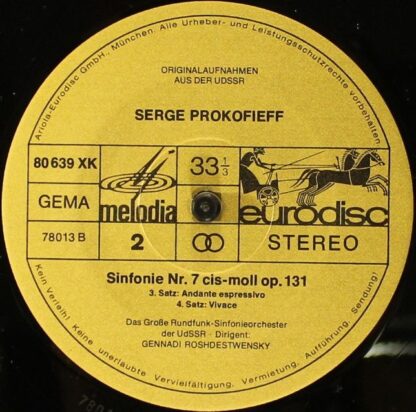 Eurodisc 80640XK - Sergei Prokofiev - Die Sinfonien 1-7 - Image 16