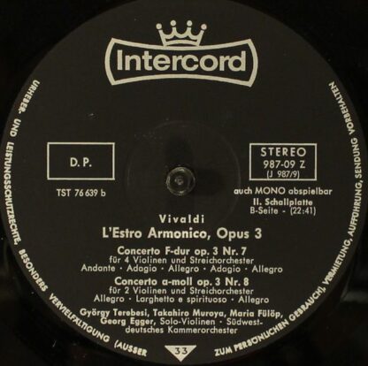Intercord 29 987 - Antonio Vivaldi, Südwestdeutsches Kammerorche - Image 9