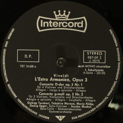 Intercord 29 987 - Antonio Vivaldi, Südwestdeutsches Kammerorche - Image 8