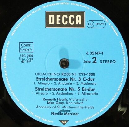 DECCA DK 11568/1-2 - Gioacchino Rossini, The Academy Of St. Mart - Image 5