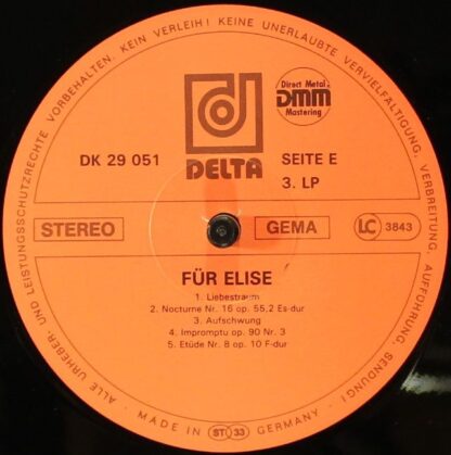 Delta (18) DK 29 051 - Various - Für Elise (Die Schönsten Romant - Image 7