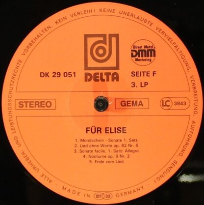 Delta (18) DK 29 051 - Various - Für Elise (Die Schönsten Romant - Image 8