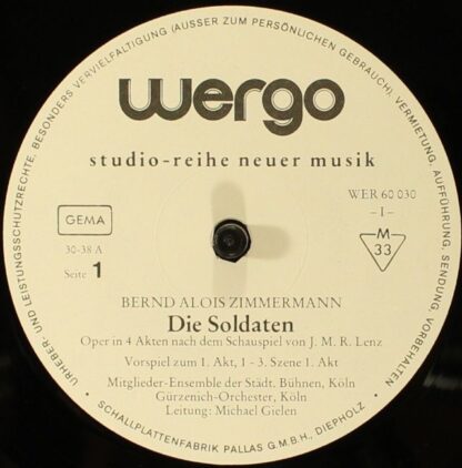 WERGO WER 60030 - Bernd Alois Zimmermann - Die Soldaten - Image 5
