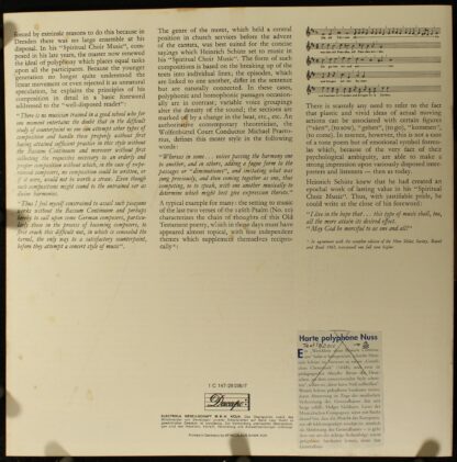 Dacapo 1C 147-29 235/7 - Heinrich Schütz, Dresdner Kreuzchor, Dr - Image 4