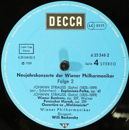 DECCA 6.35248 EK - Wiener Philharmoniker, Willi Boskovsky - Neuj - Image 7