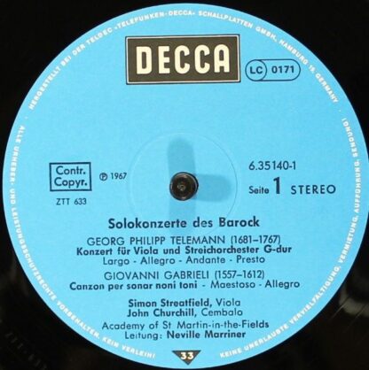 DECCA DK 11 538/1-2 - The Academy Of St. Martin-in-the-Fields, S - Image 6