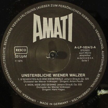 Amati A-LP-1024/1-4 - Johann Strauss Sr., Johann Strauss Jr., Jo - Image 5
