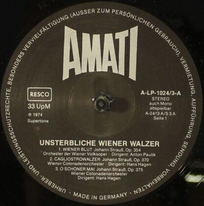 Amati A-LP-1024/1-4 - Johann Strauss Sr., Johann Strauss Jr., Jo - Image 6