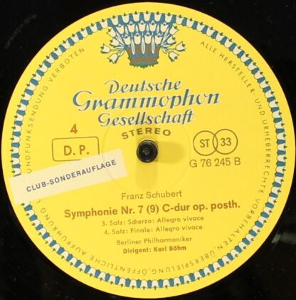 Deutsche Grammophon G 76 243 A - Karl Böhm, Berliner Philharmoni - Image 6