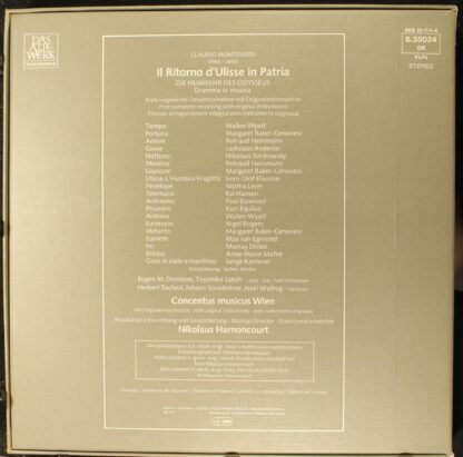 Telefunken SKB 23-T/1-4 - Claudio Monteverdi, Concentus Musicus - Image 2