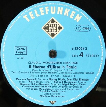 Telefunken SKB 23-T/1-4 - Claudio Monteverdi, Concentus Musicus - Image 11