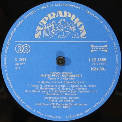 Supraphon 1 12 1561-65 - Richard Wagner, Herbert Von Karajan - M - Image 14