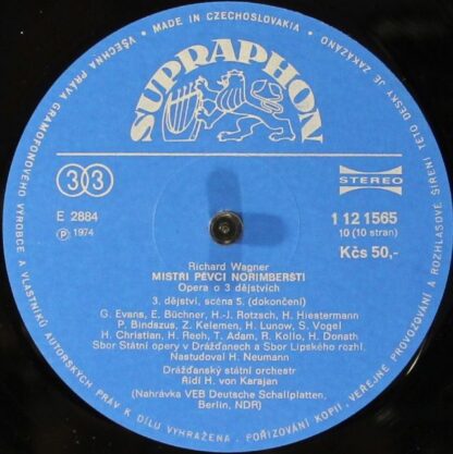 Supraphon 1 12 1561-65 - Richard Wagner, Herbert Von Karajan - M - Image 2