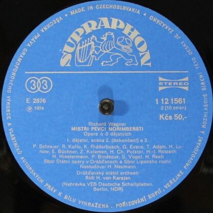 Supraphon 1 12 1561-65 - Richard Wagner, Herbert Von Karajan - M - Image 3