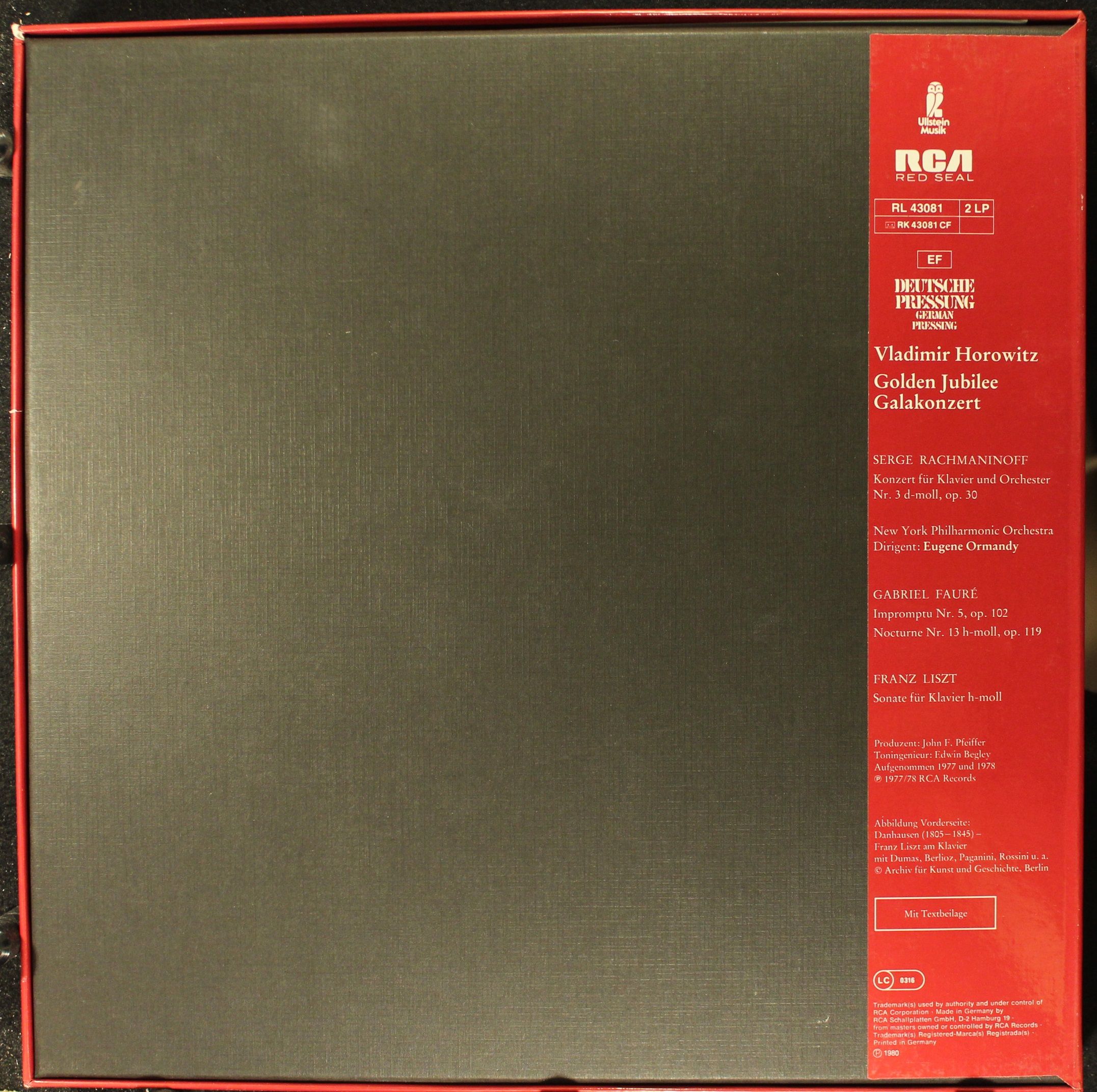 Ullstein Musik RL 43081 - Vladimir Horowitz - Golden Jubilee Gal - Image 2