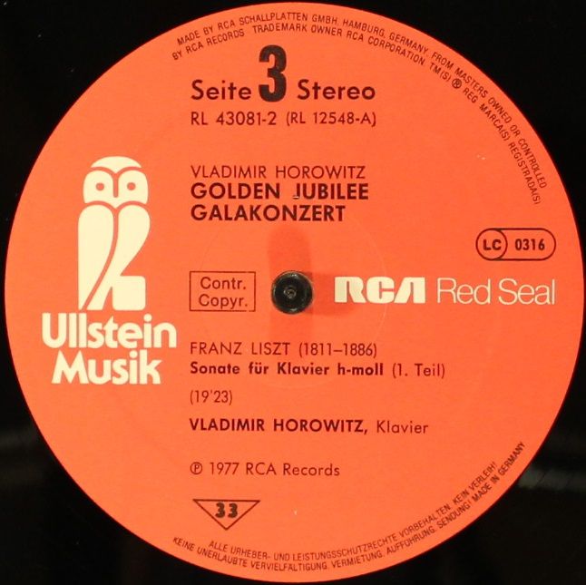Ullstein Musik RL 43081 - Vladimir Horowitz - Golden Jubilee Gal - Image 3