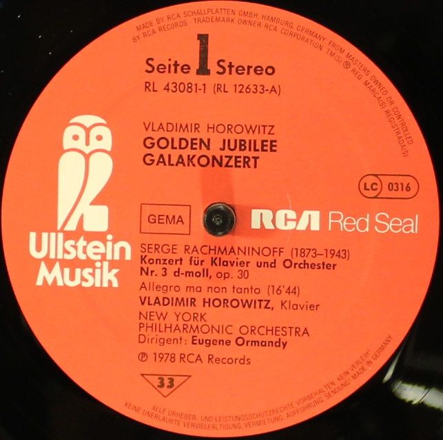 Ullstein Musik RL 43081 - Vladimir Horowitz - Golden Jubilee Gal - Image 5