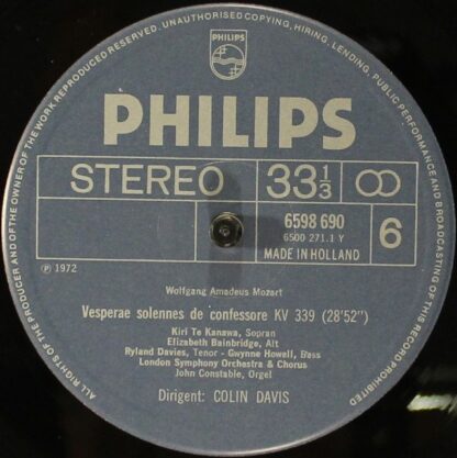 Philips 29 664-0 - Wolfgang Amadeus Mozart - Geistliche Musik - Image 10