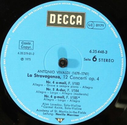 DECCA 6.35448 - Antonio Vivaldi, The Academy Of St. Martin-in-th - Image 10